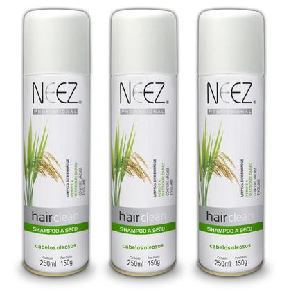 Imagem de Shampoo Seco Neez Cabelos Oleosos 250ml 03 Unidades