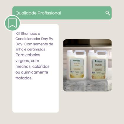 Imagem de Shampoo sem sal Day By Day MIDORI 5000 ml galão lavatorio salão de beleza profissional