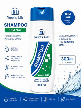 Imagem de Shampoo Sem Sal Todos os tipo de cabelo Nawts Life