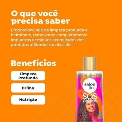 Imagem de Shampoo SOS Cachos - De Repente Pronta Vegano 500ml