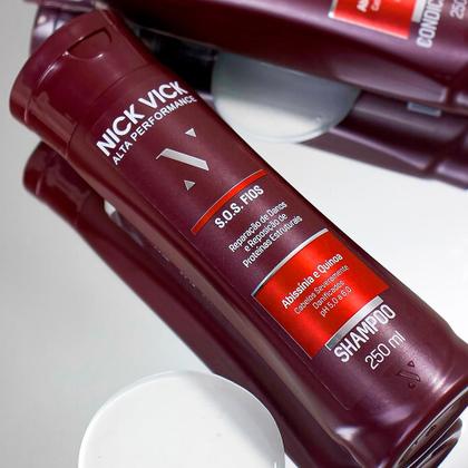 Imagem de Shampoo Sos, Nick & Vick, Preta, 250ml