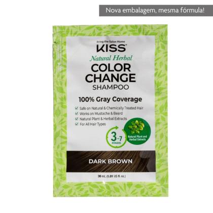 Imagem de Shampoo Tonalizante Color Change Castanho Escuro - Kiss New York
