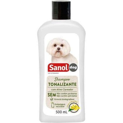 Imagem de Shampoo Tonalizante De Pelos Claros 500ml Sanol Dog