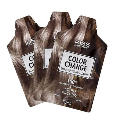 Imagem de Shampoo Tonalizante Loiro Escuro 3UN - Kiss New York