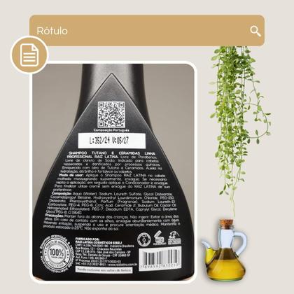 Imagem de Shampoo Tutano Ceramidas Raiz Latina 250 Ml sem sal ceramidas cabelos ressecados danificados
