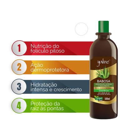 Imagem de Shampoo Vegano Babosa 500ml  Yabae