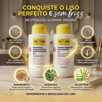 Imagem de Shampoo Yellow Liss + Condicionador 500ml By Alfaparf