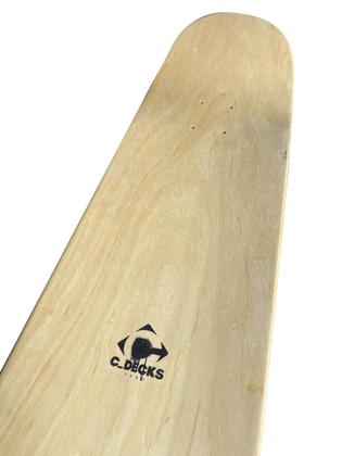 Shape c_decks bomb marfim premium 8.5"+ lixa nacional - C DECKS SKATE Imagem de Shape c_decks bomb marfim premium 8.5"+ lixa nacional