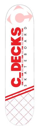 Imagem de Shape maple c_decks logo nome vermelho 8.2" + lixa emborrachada