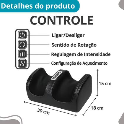 Imagem de Shiatsu Massageador Pés Shiafoot Bivolt Terapia e Conforto