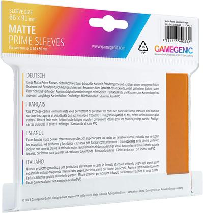 Imagem de Shield Gamegenic - Matte Prime Sleeves Cor:Laranja
