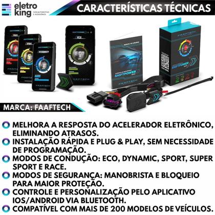 Imagem de Shiftpower Chip Acelerador Pedal Delay Modos de Condução Modo Eco App Bluetooth Faaftech