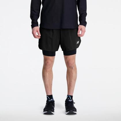 Imagem de Short 2 in 1 New Balance Q Speed Corrida Masculino