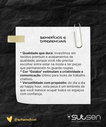 Imagem de Short Alfaiataria C/ Bolso em Poliéster Plus Size 42 Ao 52