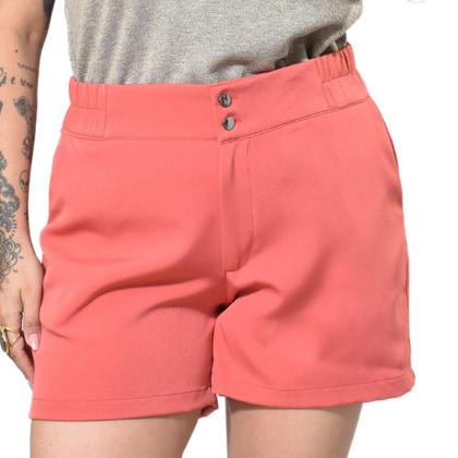 Imagem de Short Alfaiataria C/ Bolso em Poliéster Plus Size 42 Ao 52
