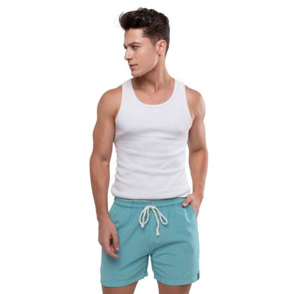 Imagem de Short Bermuda Masculina em Linho Mauricinho com bolsos 