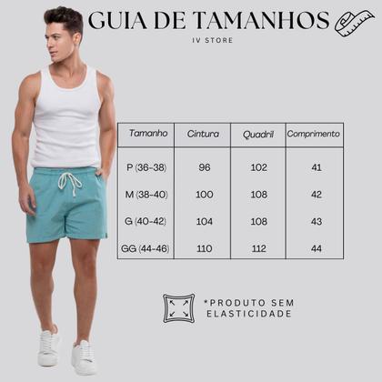 Imagem de Short Bermuda Masculina em Linho Mauricinho com bolsos 