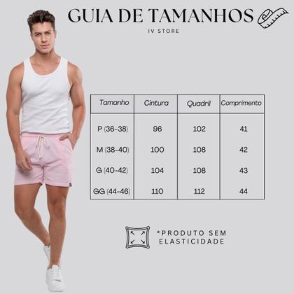 Imagem de Short Bermuda Masculina em Linho Mauricinho com bolsos 