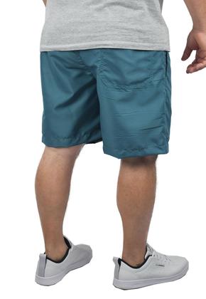 Imagem de Short Bermuda Plus Size Butu Biru Extra Grande Cores Azul Petróleo