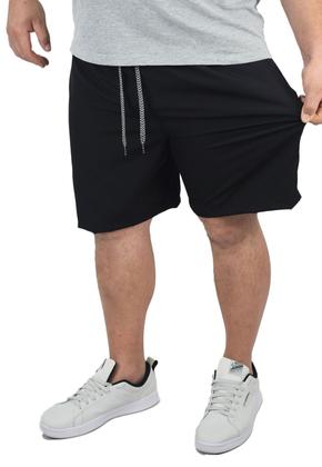 Imagem de Short Bermuda Tactel Elastano Extra Grande Plus size Liso