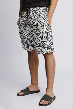 Imagem de Short Boxer Longo Estampado Folhas Desenho Exclusivo