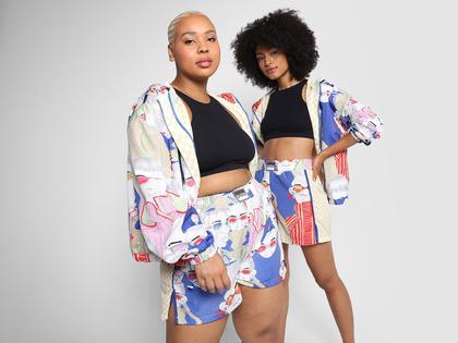 Imagem de Short Boxer Vista Magalu + Da Silva Estampado Recortes