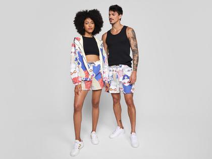 Imagem de Short Boxer Vista Magalu + Da Silva Estampado Recortes