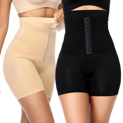 Imagem de Short Cinta Modeladora Fechamento Em Colchete Pós Parto COR:PRETOTAMANHO:P (38-40)