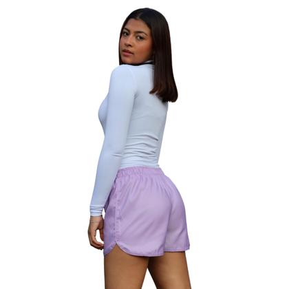 Imagem de Short Curto Leve Com Cordão E Elástico Na Cintura Esportivo E Lazer Tecido Tactel Plus Size