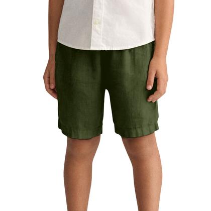 Imagem de Short de Linho Infantil Leve, Fresco e Elegante com Conforto e Qualidade Premium
