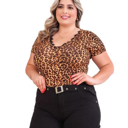 Imagem de Short de Sarja Feminino Plus Size Com Lycra Cintura Alta Bellamari Jeans.