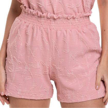 Imagem de Short Doll Jacquard Alcinha Com Elastano - Rosa - M