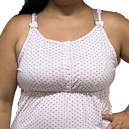 Imagem de Short Doll Plus Size Gestante Alcinha com Botões Maternidade Linda Gestante
