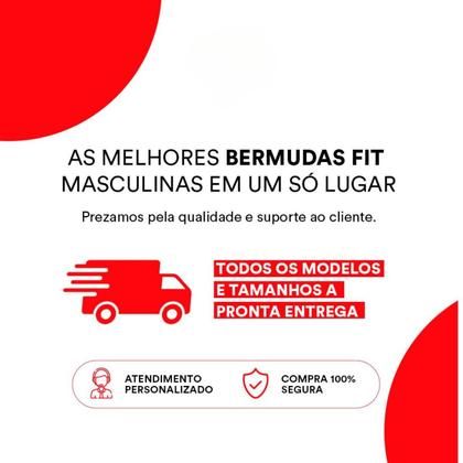 Imagem de short duplo 2 em 1 academia bolso interno para celular proteção uv+ kit 4 unidades