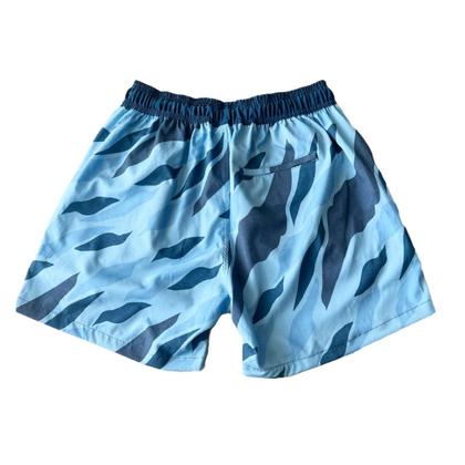 Imagem de Short Elastano Tecido Reciclado Camuflado Azul