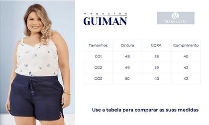 Imagem de Short Elástico Tabata Manifesto - Conforto e Estilo para o Dia a Dia