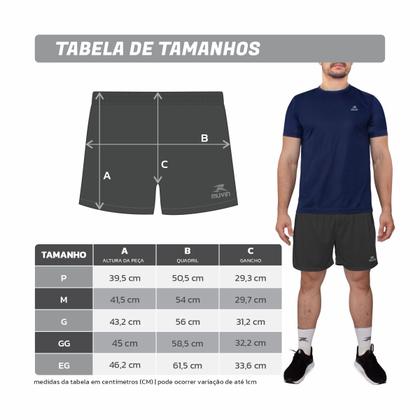 Imagem de Short Esportivo Basic Muvin  Masculino  Bermuda Futebol  Calção Esportivo  Voleibol - Handebol 