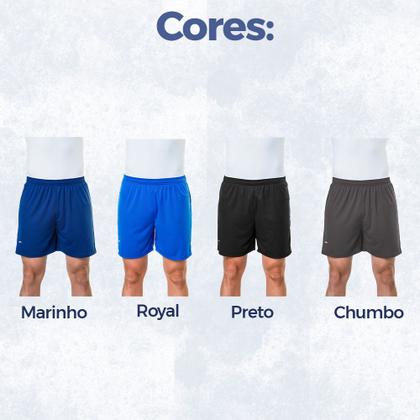 Imagem de Short Esportivo Básico Com Elástico Adulto Masculino Plus Size Tamanhos Grandes EG1 Ao EG6