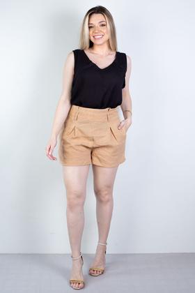 Imagem de Short feminino alfaiataria com zíper 60010