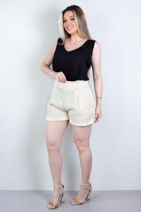 Imagem de Short feminino alfaiataria com zíper 60010