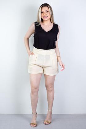 Imagem de Short feminino alfaiataria com zíper 60010