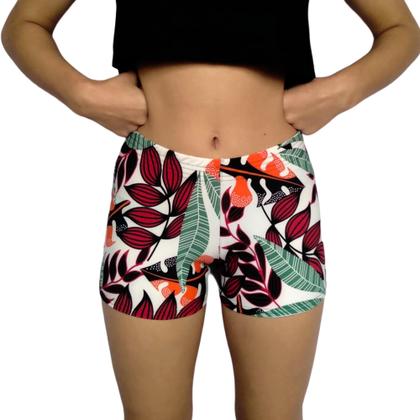 Imagem de Short Feminino Curto Justo Elástico Estampas Sortidas Suplex PP ao Plus Size