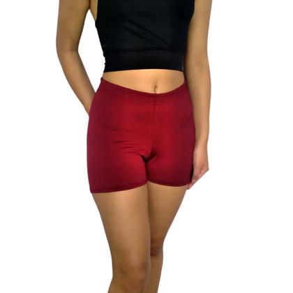 Imagem de Short Feminino Curto Justo Elástico Liso Suplex Pp ao Plus Size