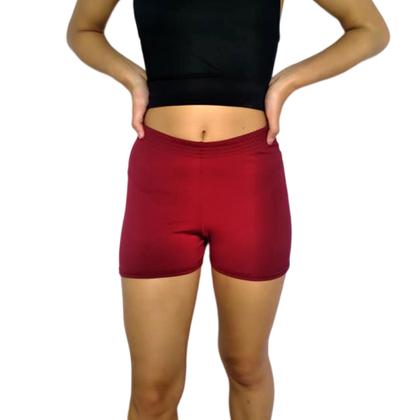 Imagem de Short Feminino Curto Justo Elástico Liso Suplex Pp ao Plus Size