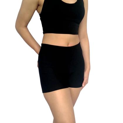 Imagem de Short Feminino Curto Justo Elástico Liso Suplex Pp ao Plus Size