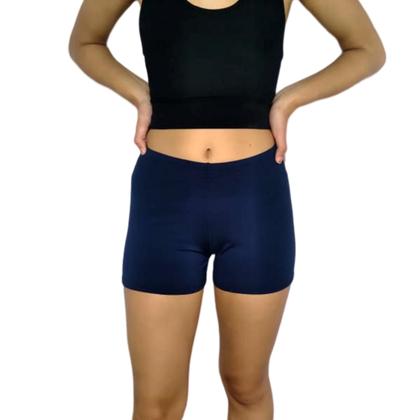 Imagem de Short Feminino Curto Justo Elástico Liso Suplex Pp ao Plus Size