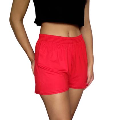 Imagem de Short Feminino Curto Soltinho Elástico Liso Viscolycra Pp ao Plus Size