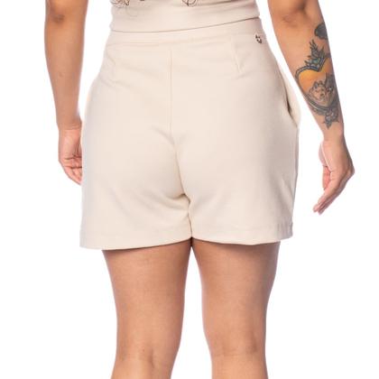 Imagem de Short Feminino Endless Reto Cintura Alta Off White