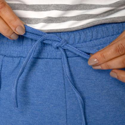 Imagem de Short Feminino Feliny em Moletom com Friso Azul