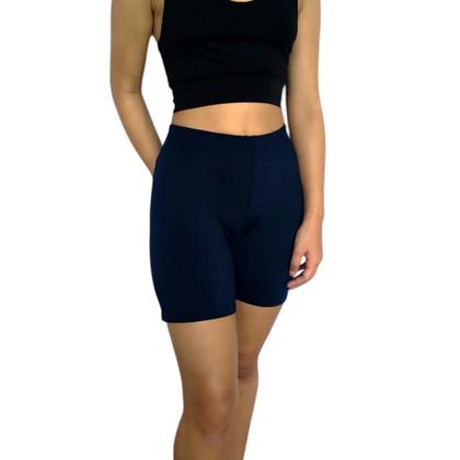 Imagem de Short Feminino Meia Coxa Justo Elástico Liso Suplex Pp ao Plus Size